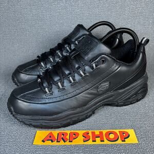 🔴 Skechers Work Soft Stride Women`s Size 8.5 Black Slip Resistant Shoes 76033